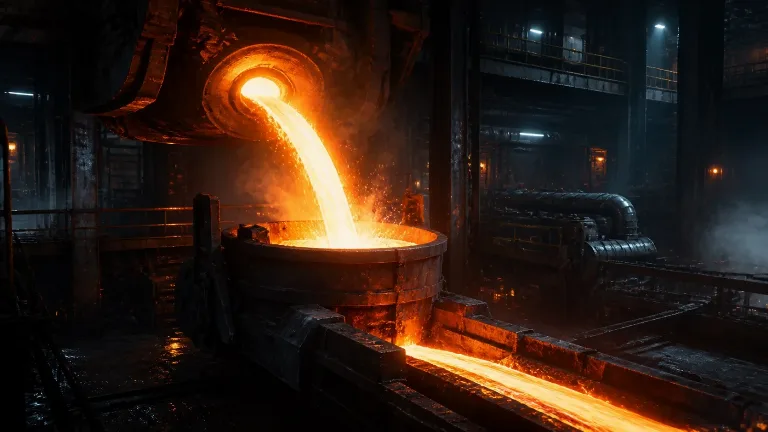 Continuous molten steel tapping and billet casting production line